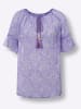 Heine Chiffonbluse in lavendel-ecru-bedruckt