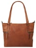 SPIKES & SPARROW Shopper echt Leder in cognac