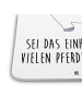 Mr. & Mrs. Panda Bierdeckel Einhorn Stolzieren mit Spruch in Weiß