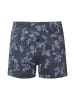 Hanro Boxer Cotton Sporty in aqua ink leaves
