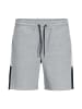 Jack & Jones Shorts 'Logo Blocking' in grau