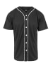 Urban Classics Hemd Basball Mesh Jersey in Schwarz