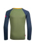 Trollkids Longsleeve "Preikestolen" in Mittelblau/Marineblau