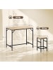 HOMCOM Bartisch-Set in Eiche 100L x 60B x 88H cm