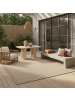 KADIMA DESIGN Teppich Outdoor Flachgewebe Uni-Farbe Polypropylen Balkon in Beige