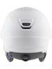 Alpina Skihelm mit Visier in weiss