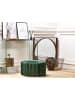 Beliani Pouf MURIETTA in Grün - (W) 53 x (H) 29 x (L) 48 cm