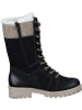 remonte Winterstiefel, Winterstiefeletten in schwarz/kiesel