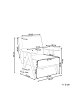 Beliani Sessel EVJE in Beige/Braun - (W) 70 x (H) 81 x (L) 72 cm