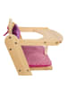 roba Puppenhochstuhl Happy Fee  – Holz natur mit Blume, für Babypuppen