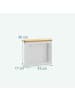relaxdays Toilettenpapier Aufbewahrung in Weiß - (B)43 x (H)36 x (T)17 cm