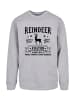 F4NT4STIC Sweatshirt Reindeer Aviation Retro Weihnachten Sign in grau meliert
