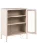 Beliani Sideboard WAKATIPU in Beige - (W) 80 x (H) 102 x (L) 40 cm
