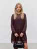 Vero Moda LS Lace Short Dress in Chocolate Torte