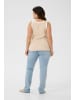KAFFE curve Jerseytop KCcarina Tight fit in Feather Gray