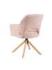 DUBI Möbel 2er-Set: Drehstuhl Mika-Lara in Rosa - (B)60 x (H)87 x  (T)65 cm