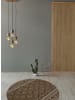 Kayoom Wohnzimmer Teppich – Kurzflorteppich Sunny 110 120cm RUND in braun - rund