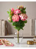 Beliani Künstlicher Blumenstrauß COLARES in Rosa/Grün - (W) 40 x (H) 62 x (L) 40 cm