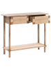 Beliani Konsolentisch BONDI in Braun - (W) 94 x (H) 78 x (L) 36 cm