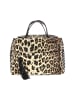faina Women Satchel in Black Beige Leo