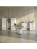 KADIMA DESIGN Büro-Set 8-tlg, Glas Abschließbar Modern Büromöbel in Weiß
