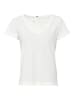 Camel Active T-Shirt aus 100% Baumwolle in Milchweiß