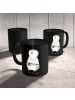 Mr. & Mrs. Panda Geschenktasse Karate Trainerin mit Spruch in Schwarz