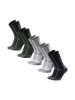 DANISH ENDURANCE Wandersocken Classic Crew in green lightgrey navy