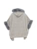 osha Damen Poncho in Wollweiss