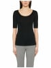 MARC CAIN Rundhals T-Shirt für Damen in schwarz