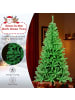 COSTWAY 180 cm Künstlicher Weihnachtsbaum im Dunkeln Leuchtend in Grün