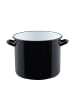 Riess Classic Riesen Topf mit Bördel Emaille in Schwarz
