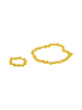 IZIA Women Set Of Bracelet And Ring in Yellow