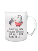 Mr. & Mrs. Panda Haferl Pinguin mit Kind mit Spruch in Transparent