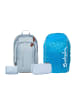 Satch Schulrucksack-Set AIR "Nordic Ice Blue" 4-teilig in Blau