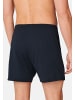 Schiesser Boxershorts Singel-Jersey in Dunkelblau