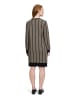 BETTY & CO Strickkleid mit Jacquard in Black/Taupe