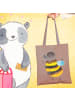 Mr. & Mrs. Panda Tragetasche Hummel flauschig ohne Spruch in Braun Pastell