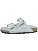 Birkenstock Sandale Arizona Big Buckle Naturleder Lack schmal in hellblau