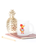 Mr. & Mrs. Panda Teetasse Fuchs Sänger ohne Spruch in Transparent