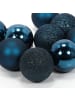 Home&Styling Collection Glas-Weihnachtskugeln, 16 Stück in Blau, (B) 20,1 x (H) 29,8 x (L) 20,1 cm