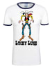 Logoshirt T-Shirt Lucky Luke in weiss-dunkelblau