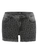 KOROSHI HOSE MINISHORT JEANS in schwarz