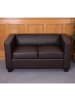 MCW 2er Sofa Lille, Kunstleder, Kunstleder, coffee