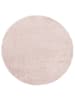 Pergamon Hochflor-Teppich Aloha Rund in rosa