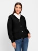 Heine Kapuzenstrickjacke in schwarz