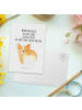 Mr. & Mrs. Panda Postkarte Corgi Po mit Spruch in Weiß