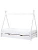 Beliani Kinderbett TALMONTIERS  in Weiß - (W) 99 x (H) 171 x (L) 209 cm