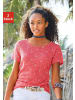 Beach Time T-Shirt in rot, creme