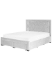 Beliani Doppelbett LIEVIN in Grau - (W) 165 x (H) 122 x (L) 217 cm